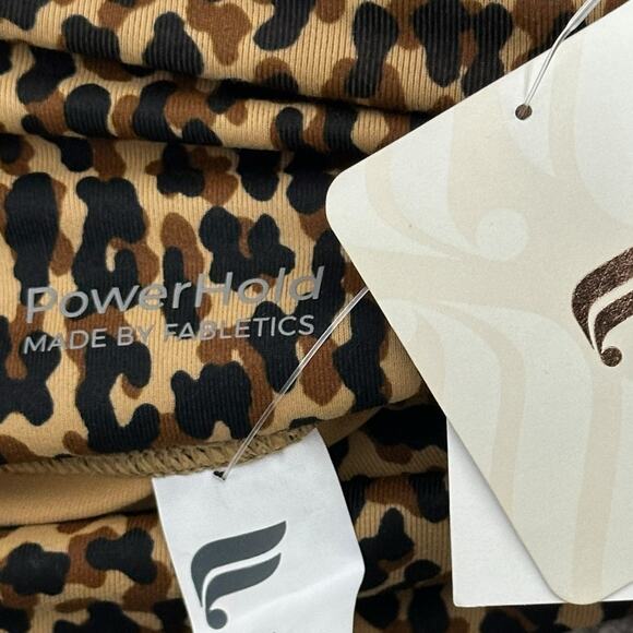 NWT Fabletics PowerHold Leggings Size XS Brown Leopard Print 7/8 Ultra High Rise - Picture 10 of 10